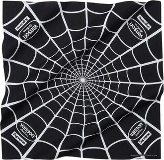 SUPREME x Vanson Leathers SS26 Spider-Man Bandana Black SUP-SS26-2010-BLK