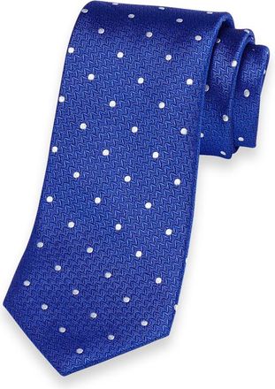 Paul Fredrick Dot Woven Silk Tie