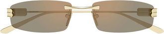 Balenciaga Sunglasses Bb0488 S 003 Gold/Pink Men