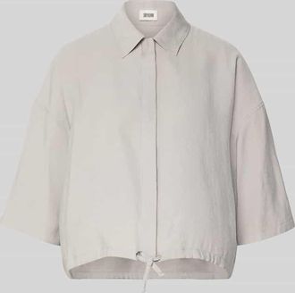 Drykorn Drykorn Boxy Fit Bluse aus Modal-Mix Modell LAINAY in Hellgrau, Gr&ouml;&szlig;e 34