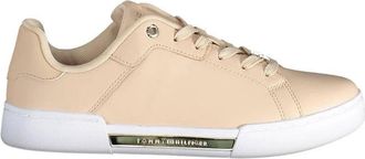 Tommy Hilfiger Roze Leren Dames Sneaker - Dames - Sneakers - Roze - 36 EU - Leer - Schoenen