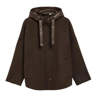 Comma Cape Jacket - Dames - Zomerjassen - Bruin - S - Leer - Jassen