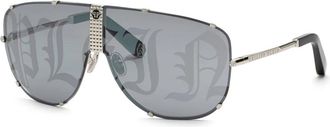 Philipp Plein Plein Stud Zonnebril - Heren - Zonnebrillen - Zwart - 69 MM - Accessoires