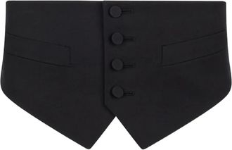Dsquared2 Smoking gilet met knopen - Zwart