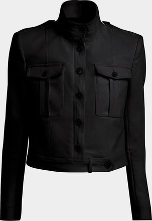 Tom Ford Shrunken Military Cotton Jacket