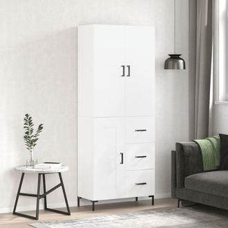 Berkfield Home Highboard White 69.5x34x180 cm Engineered Wood