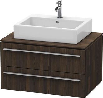 Duravit Duravit X-large Mueble De Pared Para Consola 6714, 2 Cajones, 800mm, Color (frente/cuerpo): Nogal Cepillado Chapa De Madera Aut&eacute;ntica - Xl671406969