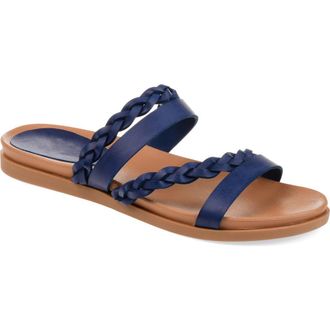 Journee Collection Colette Slide Sandal in Blue at Nordstrom Rack, Size 9.5