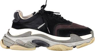 Balenciaga Mens Suede Triple S Sneaker, Size 39 (Authentic Pre-Loved)