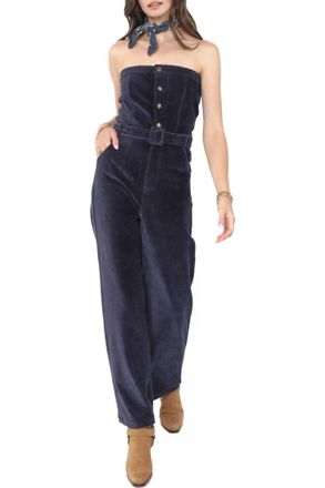 Sadie & Sage Morrison Strapless Jumpsuit In Navy