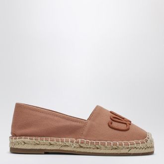 Chlo&eacute; Pink espadrilles with logo embroidery