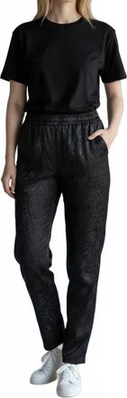 Esqualo Snake Print Pants In Black