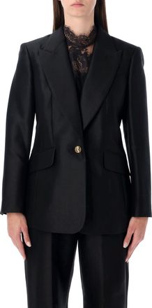 Zimmermann Hypnotic Wool-silk Blend Tailored Jacket