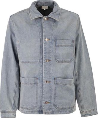 A.P.C. A.p.c., Heren, Jassen, Blauw, Maat: XL Denim