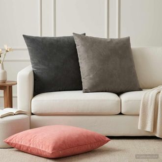 vidaXL Vidaxl Cuscino Con Cuscino Heerlen 2 Pz Rosa Velluto