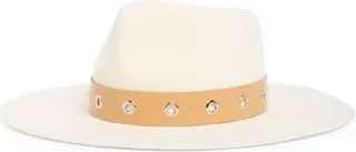 Nordstrom Wide Brim Wool Felt Adjustable Panama Hat in Ivory at Nordstrom Rack
