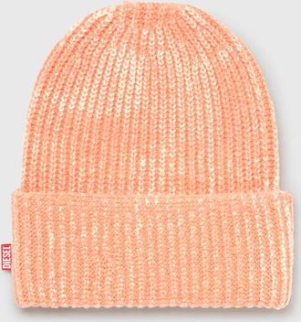 Diesel Beanie in brushed wool blend - Knit caps - Unisex - Orange