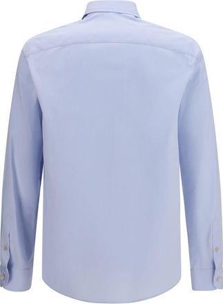 Valentino Garavani Mens Blue Cotton Dress Shirt