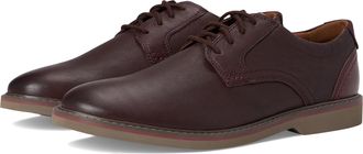 Clarks Mens Radcliff Low Oxford, Mahogany Combi Leather, 7.5
