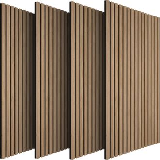 TecTake Acoustic Wall Panels sound-absorbing felt - Oak in Light Oak