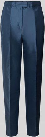 Max Mara Regular Fit Zigarettenhose aus reiner Seide Modell ORATA in Rauchblau, Gr&ouml;&szlig;e 38