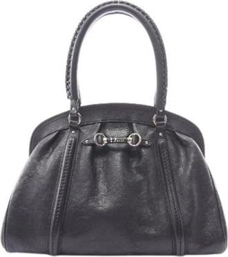 Dior Pre-owned Leather Handbag - Dames - Vintage Handtas - Zwart - ONE Size - Leer - Vintage