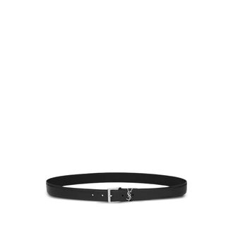 Saint Laurent Cassandre Leather Belt