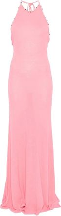 CHRISTOPHER ESBER Abito con decorazione e scollo allamericana - Rosa