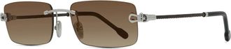 Fred Perry Manille Cable Zonnebril - unisex - Zonnebrillen - Grijs - 55 MM - Accessoires