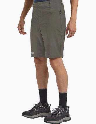 Jack Wolfskin Mens Jack Wolfskin Mens Hikeout Texashield Walking Shorts - Grey - Size: 35/34/32