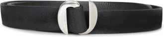 Orciani Accessoires, Heren, Zwart, 95 CM, Su&egrave;de, Zwart Su&egrave;de Riem met Metalen Gesp