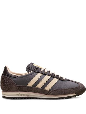 adidas SL 72 OG sneakers - women - Fabric/Calf Leather/Rubber/Calf Suede/Calf Leather - 9.5 - Brown