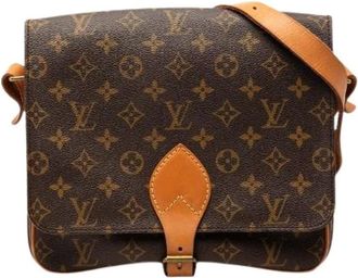 Louis Vuitton Pre-owned Cross Body Bags, female, Brown, Size: ONE SIZE Pre-owned Cartouchiere GM Monogram Shoulder Bag