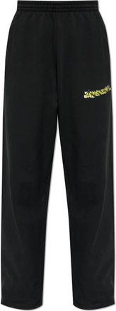 Balenciaga Sweatpants, male, Black, Size: XS Wide-leg Sweatpants