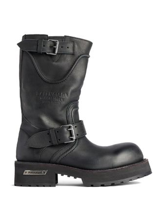 Balenciaga Black Leather Boots