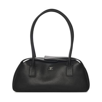 Courr&egrave;ges Handbags - Dames - Handtassen - Zwart - ONE Size - Leer - Tassen