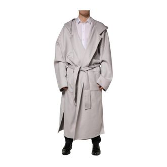 Dolce & Gabbana Belted Long Trench Coat - male - Dolce & Gabbana - Trench Coats - White - L - Coats