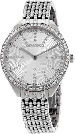 Swarovski Attract Quartz Crystal Silver Dial Ladies Watch 5742479