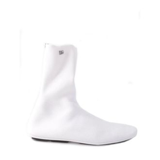 Dolce & Gabbana Fabric Booties - male - Dolce & Gabbana - Ankle Boots - White - 10 UK - Shoes