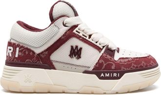Amiri Bandana Denim sneakers - men - Calf Leather/Fabric/Rubber/Fabric/Rubber - 43 - Neutrals
