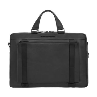 Piquadro Laptop Bags & Cases, male, Black, Size: ONE SIZE Laptop Briefcase with 12.9 iPad Pro Holder