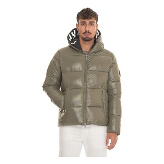 Save The Duck Edgard Hooded Harrington Jacket - Heren - Winterjassen - Groen - 2XL - Polyester - Jassen