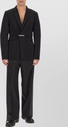 Givenchy slim fit single-breasted knit jacket