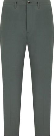 Nine In The Morning Getailleerde broek met rechte pijp - Heren - Chinos - Groen - L - Leer - Broeken