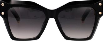 Philipp Plein Icon Edge - unisex - Zonnebrillen - Zwart - 57 MM - Accessoires