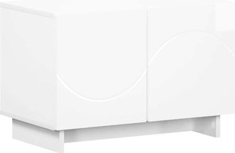 vidaXL Soporte De Tv 60 X 34.5 X 40 Cm Blanco Brillante Vidaxl