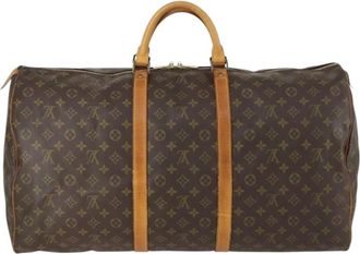 Louis Vuitton Pre-owned Weekend Bags, female, Brown, Size: ONE SIZE Pre-owned Keepall Travel Bag