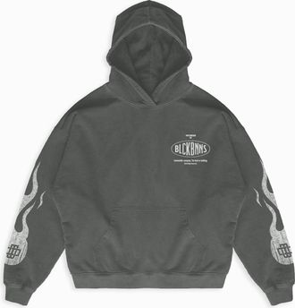 Black Bananas Black Bananas Mono Flame Hoodie