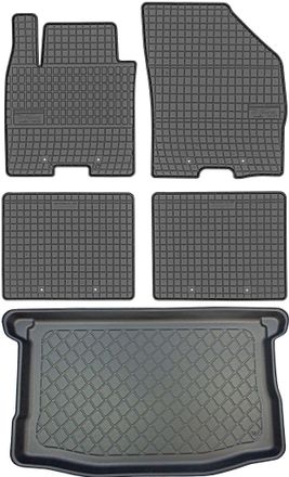 OEM Suzuki Baleno Ii Hatchback Desde Mayo De 2016. Juego De Alfombrillas De Goma Para Coche + Alfombrilla Para Maletero