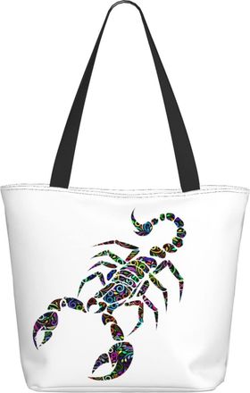 AOOEDM Colorful Scorpion-Pattern Ladies Shopping Bag 13x11x7in.The Perfect ValentineS Day Gift.It Is The Best ValentineS Day Gift For Mom, Daughter, Wife,Etc